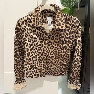 NWT Leopard Print Blazer with the gold buttons